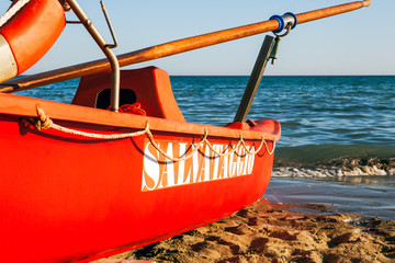 Rettungsboot am Strand