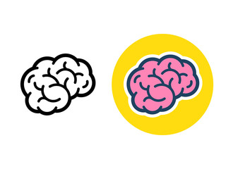 Brain icon illustration