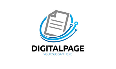 Digital Page Logo - obrazy, fototapety, plakaty