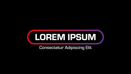 Expanding Gradient Frame Title