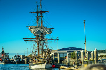 Tall Ships Visit Olympia, WA, USA, in August 2017