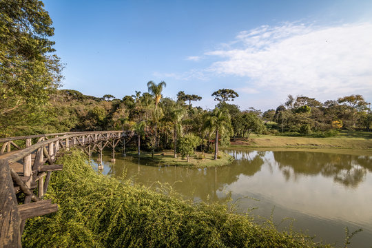 Lake at Curitiba Botanical Garden - Curitiba, Parana, Brazil