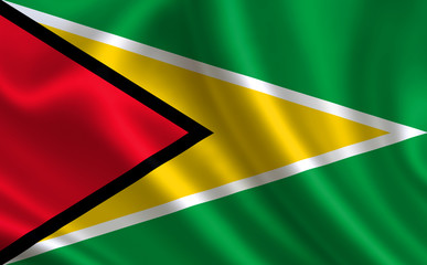 Flag of Guyana. Part of the series.  