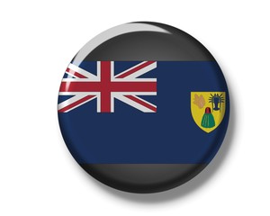 Button, flag of Turks and Caicos Islands