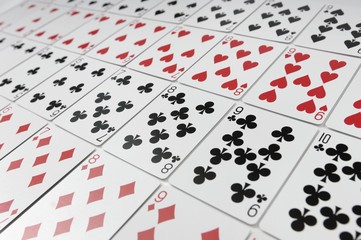 Playing cards, abstract background