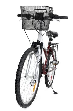 MTB mountain bicycle with a front basket