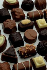 Different sorts of chocolates