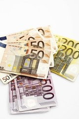 Euro banknotes