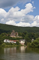 Fototapeta na wymiar Mittelburg Castle, Neckarsteinach, Vierburgeneck, Neckartal-Odenwald Nature Park, Hesse, Germany, Europe, PublicGround, Europe
