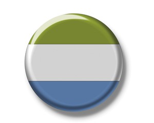 Fototapeta premium Button, flag of Sierra Leone