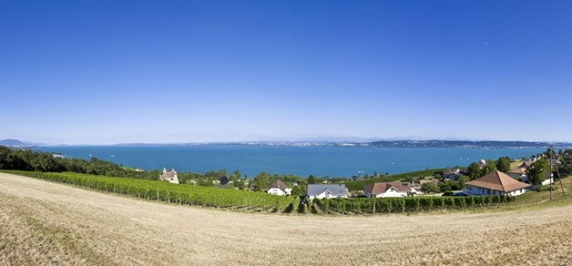 Chateau de Vaumarcus castle, Vaumarcus, Lake Neuchatel, Canton Neuchatel, Switzerland, Europe