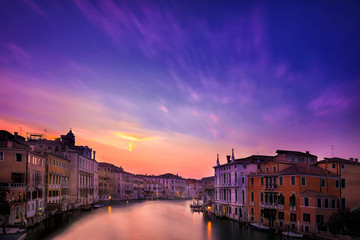 Fototapeta na wymiar Venice view at sunset
