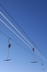 Obraz premium T-bar ski lift