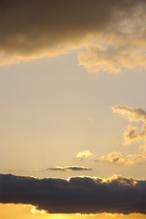 Storm clouds in the evening sky