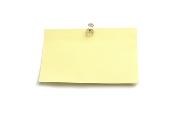 Post-It, blank note and pin, blank