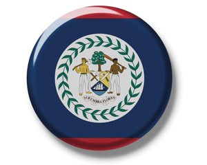 Fototapeta premium Button, flag of Belize