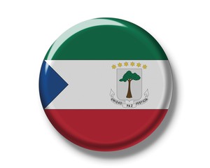 Button, flag of Equatorial Guinea