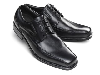 Pair of black men's dress shoes