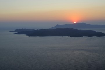 Sunset on Santorini, Greece, Europe
