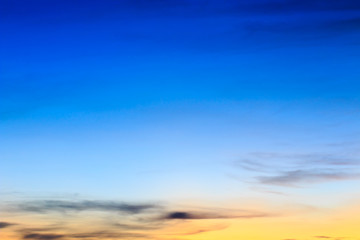 beautiful colorful sky and cloud in twilight time background