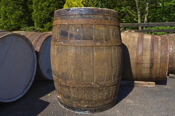 Barrels, The Famous Grouse Experience, Glenturret Whisky Distillery, Crieff, Scotland, United Kingdom, Europe
