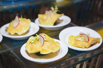 Tasty Cocktail food or appetizer food