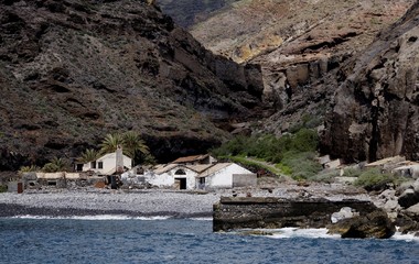 Old abandoned fishing village, La Gomera, Canary Islands, Spain, Europe