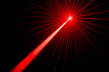 Laser beam light effect - obrazy, fototapety, plakaty