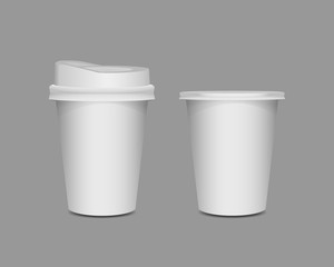 realistic 3d coffee cup, mock up