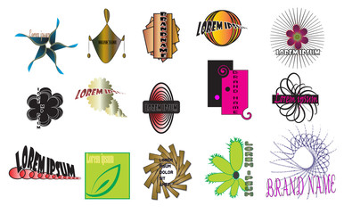 vector simple business logos