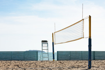 Obraz premium Beach volleyball court