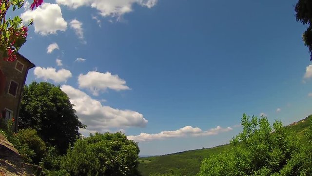 Tima lapse a Buje in Croazia