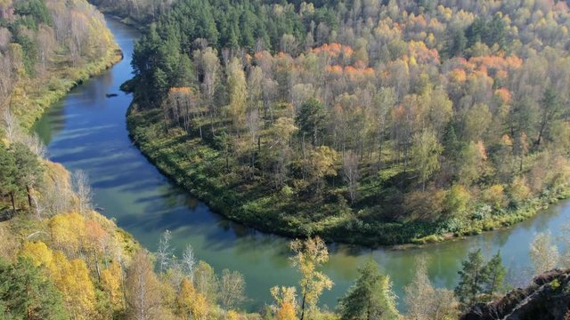 River Berd in fall time