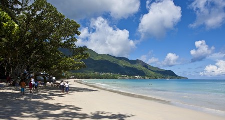 Look on Beau Vallon Bay, Mahe Island, Seychelles, Indian Ocean, Africa