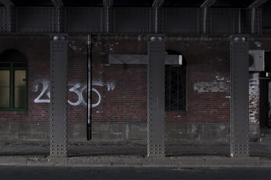 Steel pillars of a bridge, Berlin, Germany, Europe