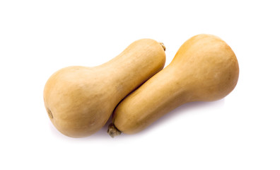 butternut squash isolated on white background
