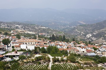 Fototapeta na wymiar Omodos village, Troodos Mountains, Central Cyprus