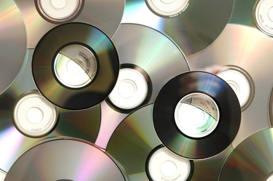 Compact discs, abstract background