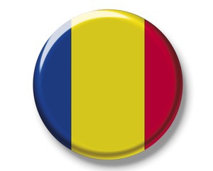 Fototapeta premium Button, flag of Andorra
