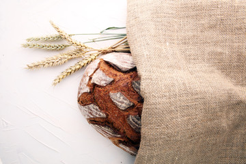 bread isolated on a white background. bakery concept