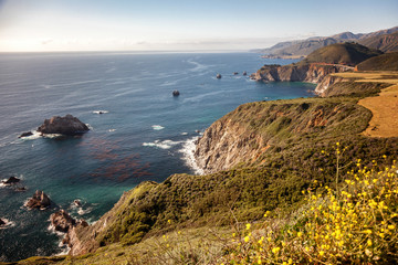 beautiful view of the ocean coast