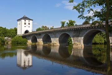 Fototapeta na wymiar Lahn Bridge, Limburg, Hesse, Germany, Europe
