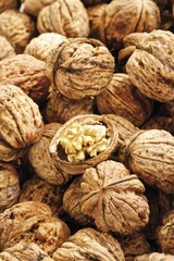 Walnuts, full frame