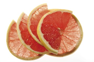 Ruby grapefruit slices