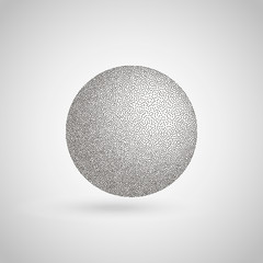 Geometric figure of points. A semitone geometric figure. Vector illustration.