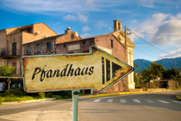 Schild 198 - Pfandhaus