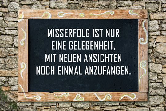 Businessspruch 002 - Misserfolg ist nur eine Gelegenheit