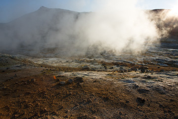 Sulfur field in Iceland