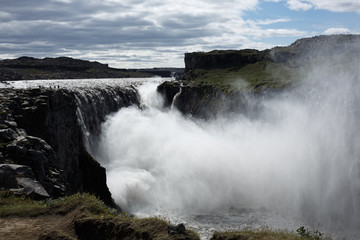 Waterfall in Iceland one of the locations for Prometheus