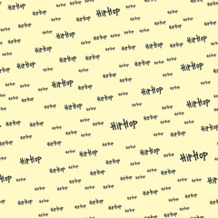 Graffiti vector hip-hop music text art urban design seamless pattern street style abstract symbol graphic illustration